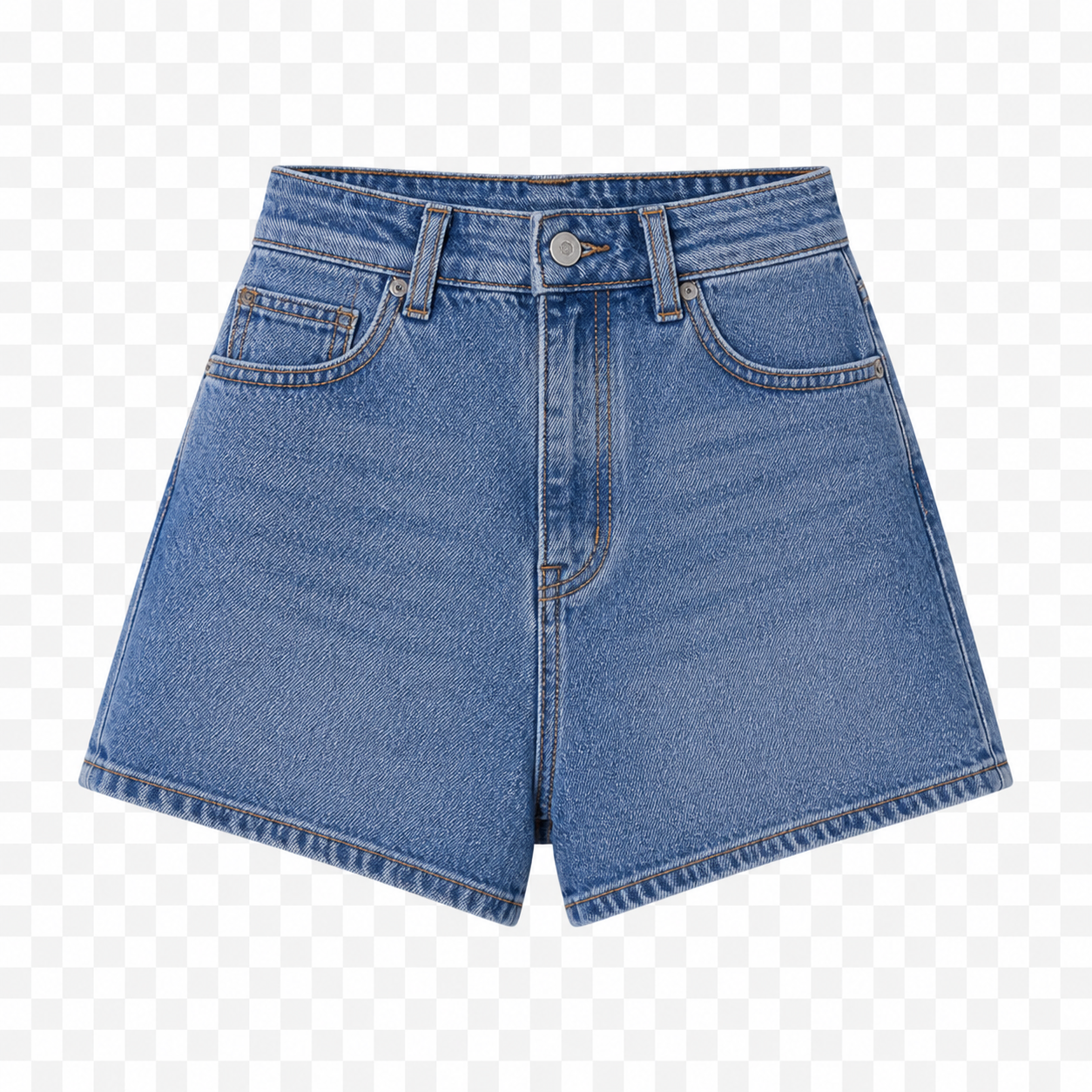 中藍牛仔短褲